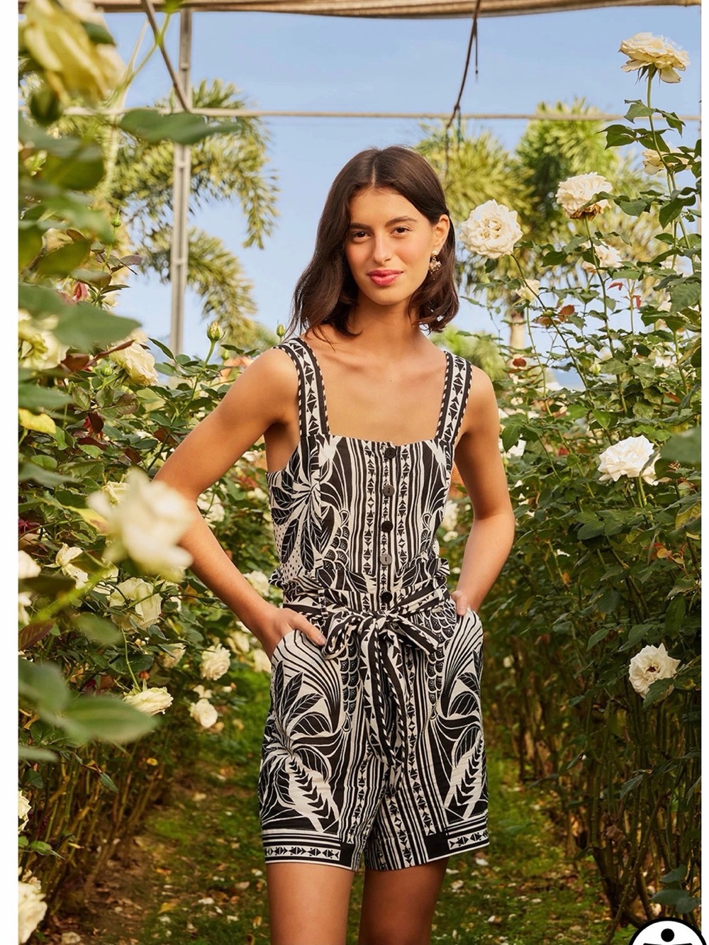 Farm Rio: Monochrome Romper